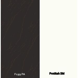 Zádový panel (zástěna) Egger F199PA (Mramor Ambiance černý) / Protitahový průhledný papír SM, 4100x640x9,2