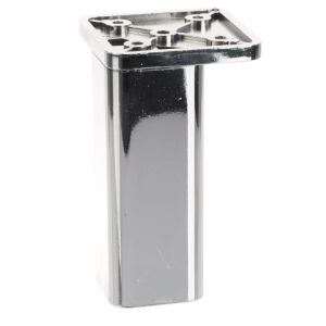 Noha nábytková 38x38 mm, H100, lesklý chrom