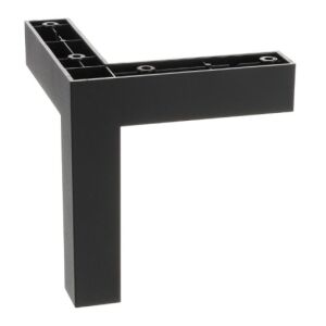 Noha nábytková 25x25 mm, H120, černá