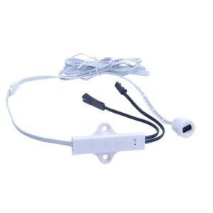 LED čidlo IR (skříňové čidlo) mini s AMP konektorem, 12-24V, bílý