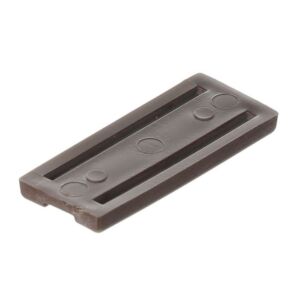 Kluzák plastový nastřelovací (na hřebík), hnědý