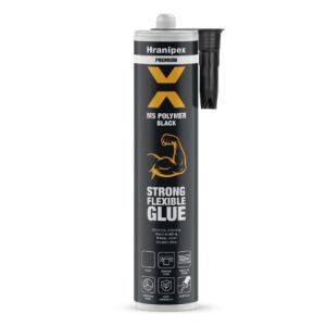 Lepící tmel H-Polymer MS BLACK - Černý hybridní polymer s okamžitou fixací, 290ml