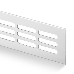 Větrací mřížka přírodní hliník 100x250 mm