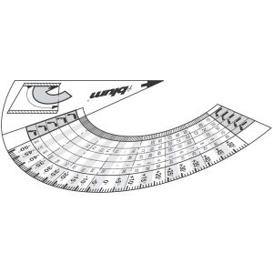 BLUM 65.5810.01 šablona Pythagoras pro řešení úhlových závěsů