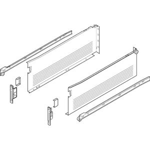 METABOX - H - částečný výsuv s hroty, 450mm