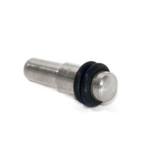 Policová podpěrka, kolíček pro skleněné police s gumičkou 5/5 x 16mm NIKL