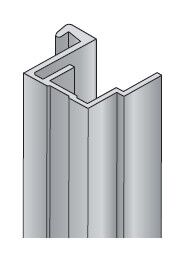 Profil  svislý úchytový S08 2,7m, černá
