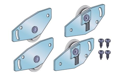 Sada koleček S50N, dolní vedení