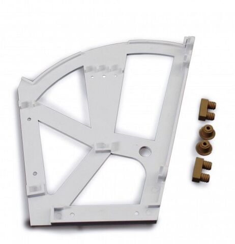 Botníkový výklop, 2 pole, bílá