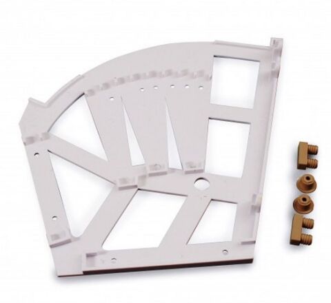 Botníkový výklop, 3 pole, bílá