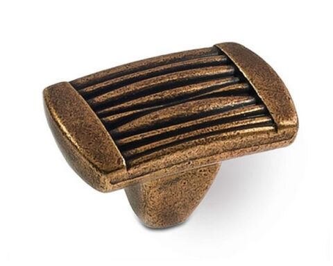 Úchytka - knopka koule, staromosaz, rozměr: 37x22mm