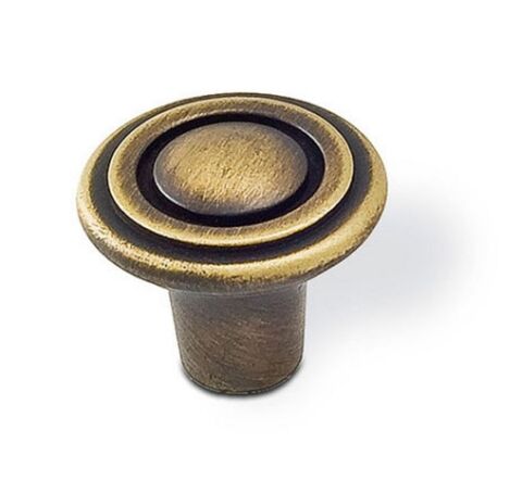 Úchytka - knopka koule, staromosaz, rozměr: 30x25mm
