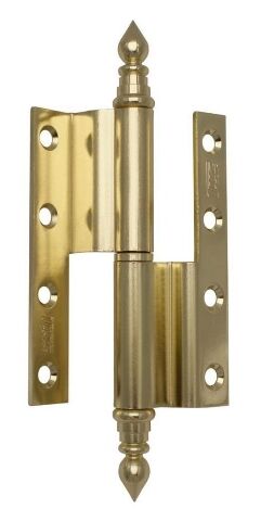 Závěs dveřní lomený ozdobný TKZ 120, levý, mosaz