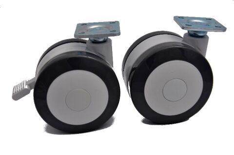 Kolečko nábytkové 75mm velké šedé