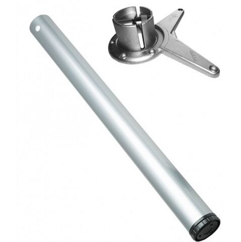 Noha stolová, plotnička, D60/H820, matný chrom