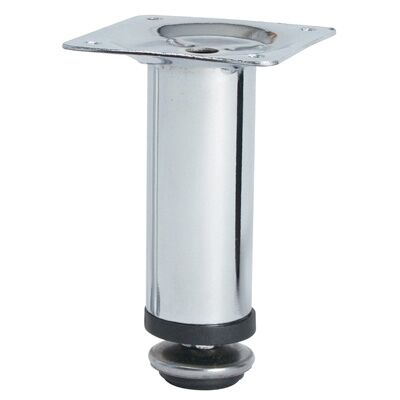 Noha nábytková kulatá, H100/D30, chrom