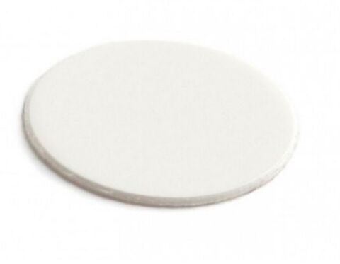 Krytka samolepící bílá hladká - arch po 20ks