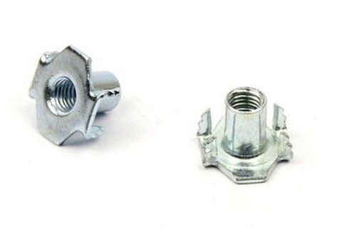 Matice narážecí se zoubky, rozměr M6 x 9, zinek bílý