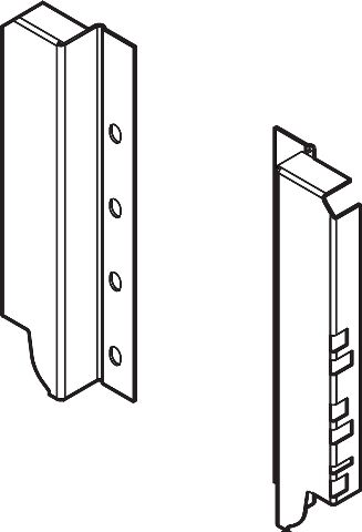 TANDEMBOX Antaro držák zad, C171 mm,  Šedá