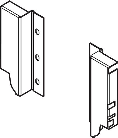 TANDEMBOX Antaro držák zad, K 116mm, Šedá