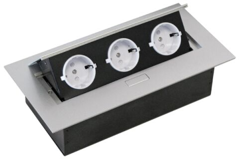 Zásuvka - vestavná 3x230V s nap. kabelem