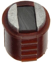 Magnet nábytkový kulatý hnědý