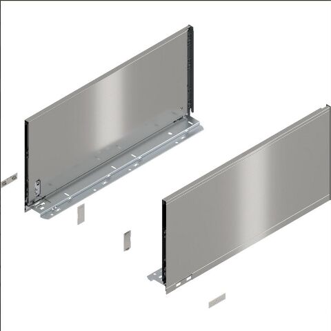 Blum LEGRABOX - sada bočnic, 450 mm, Nerez, výška F