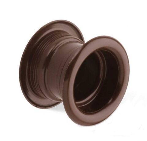 Větrací průchodka plastová kulatá tmavě hnědá, průměr 55mm