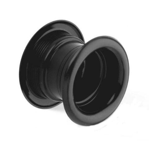 Větrací průchodka plastová kulatá černá, průměr 55mm