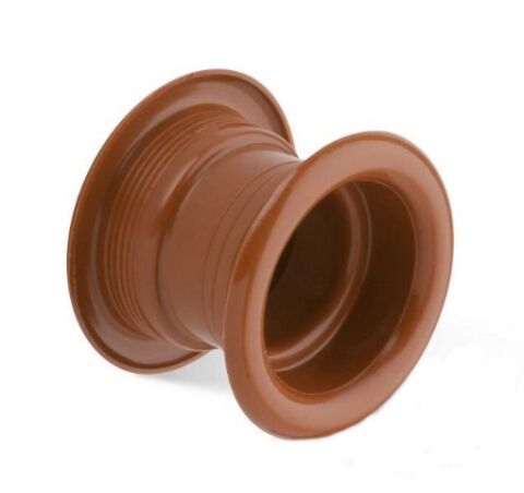 Větrací průchodka plastová kulatá světle hnědá, průměr 55mm