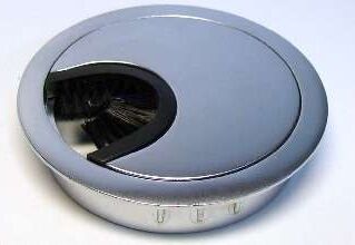 Průchodka kabelová kovová pr. 60mm chrom