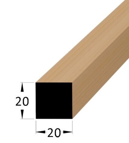 Hranolek dřevěný ostrohranný 20 x 20 x 900mm, buk