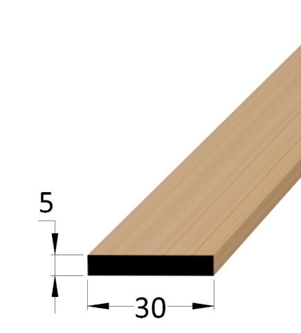 Hranolek dřevěný ostrohranný 30 x 5 x 900mm, buk
