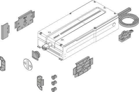 SERVO-DRIVE flex pohonná jednotka pro myčky, lednici, mrazívcí boxy, světle šedá