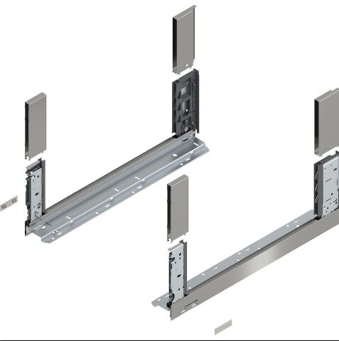 Blum LEGRABOX FREE - sada bočnic, 650 mm, Nerez, výška C