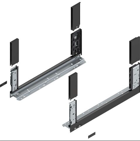Blum LEGRABOX FREE - sada bočnic, 550 mm, Orion šedá, výška C