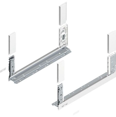 Blum LEGRABOX FREE - sada bočnic, 550 mm, Hedvábně bílá, výška C