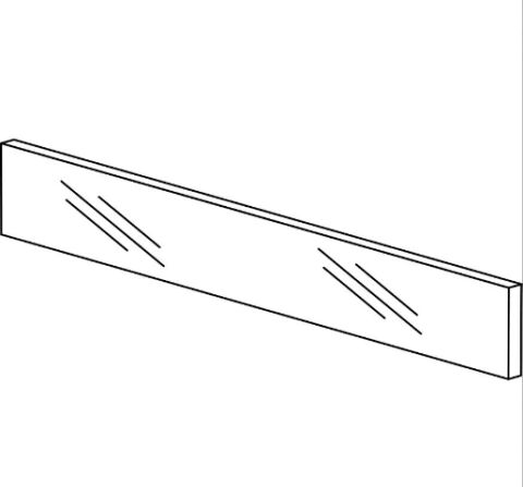 Blum LEGRABOX free - boční zásvuný prvek ze skla, 500mm