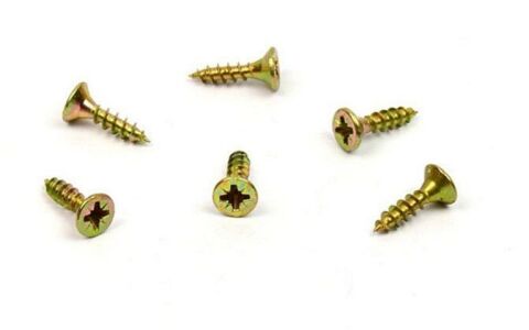 Vrut do dřeva, zápustná hlava, PZ 4,0 x 16, zinek žlutý