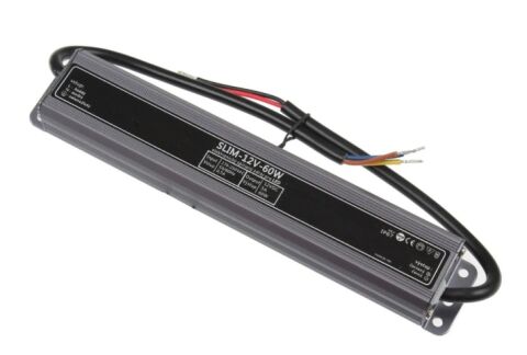 LED zdroj 12V, 60W, IP67 voděodolný, spínavý