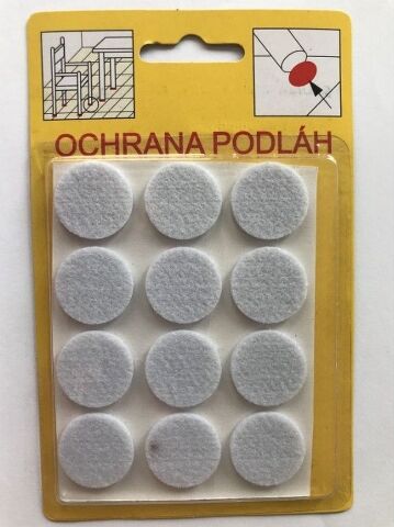 Ochrana podlah filcová 21mm, bílá