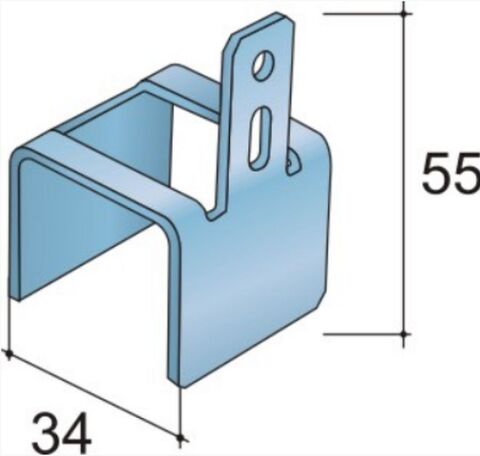 Stěnová příchytka pro hliníkovou lištu S40/S80