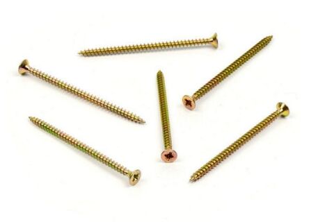 Vrut do dřeva, zápustná hlava, PZ 5,0 x 80, zinek žlutý