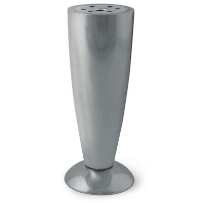 Noha nábytková kuželovitá, H120/D45x50, satin nikl