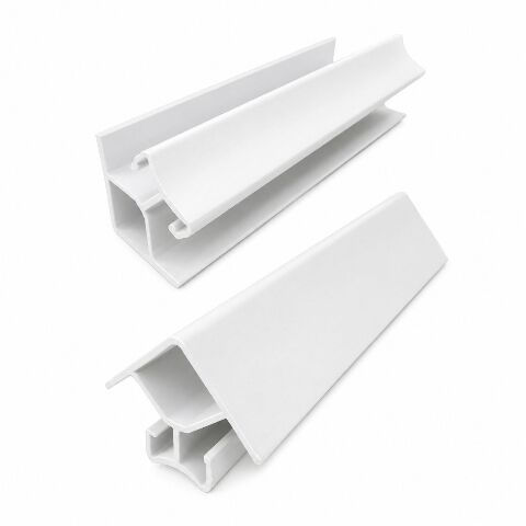 Sokl 100 mm - roh vnitřní/vnější 90° ostrý -  bílý