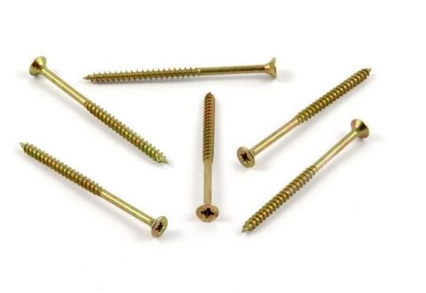 Vrut do dřeva, zápustná hlava,  PZ 4,0 x 50/30, zinek žlutý