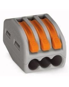 WAGO svorka 3x2,5 šedá