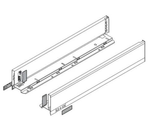 Blum LEGRABOX - sada bočnic, 450 mm, polární stříbrná, výška N