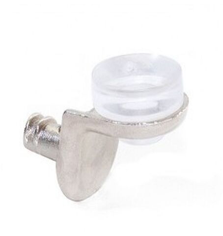 Policová podpěrka, kolíček pro skleněné police-rohová 5mm NIKL