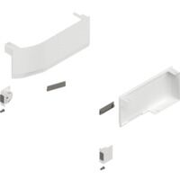 SERVO-DRIVE -Výklop AVENTOS HK top, Sada krytek  (včetně Vypínač pro spouštěč k zavrtání, v balení), pravá+levá, bílá